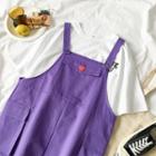Crew-neck Short-sleeve T-shirt / Pocketed Jumper Shorts