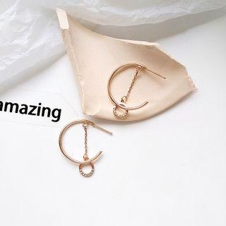 Open Hoop Earring 1 Pair - Earrings - One Size