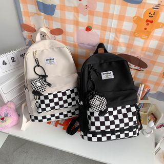 Check Panel Canvas Backpack
