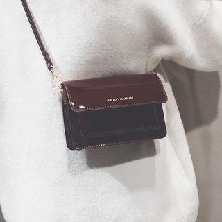 Patent Letter Crossbody Bag