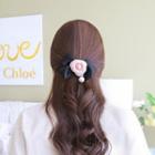 Flower Ribbon Hair Clamp