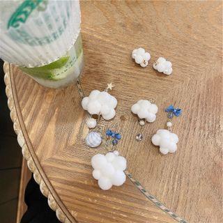 Cloud Pom Pom Earring (various Designs)