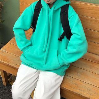 Plain Hoodie Aqua Blue - One Size