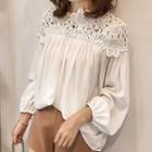 Lace Perforated Blouse