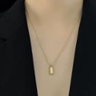 Bar Pendant Necklace Gold - One Size