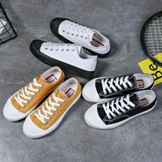 Canvas Cap-toe Stitched Sneakers