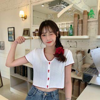 Short-sleeved Knit Top