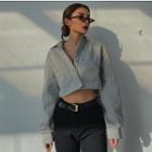 Loose-fit Cropped Shirt