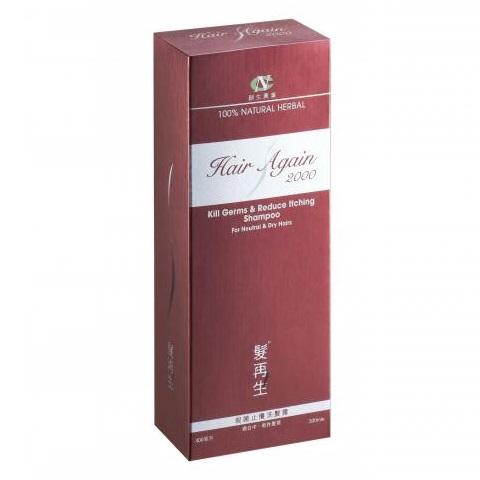 Hair Again - Kill Germs & Reduce Itching Shampoo (for Natural & Dry Hair) 300ml