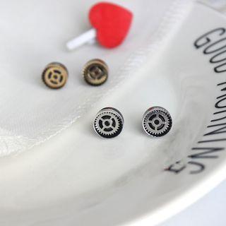 Alloy Gear Stud Earring
