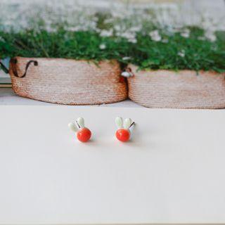 Ceramic Rabbit Stud Earring