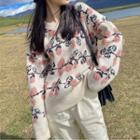 Flower Sweater Pink - One Size