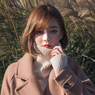 Flap Double-breasted Chesterfield Coat