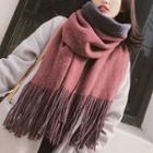Double-sided Fringed Scarf