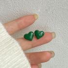 Heart Glaze Stud Earring