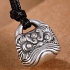 925 Sterling Silver Mythological Beast Pendant Necklace Silver - One Size