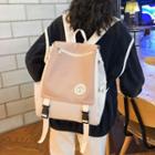 Buckled Two Tone Backpack
