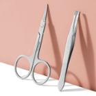 Stainless Steel Eyebrow Scissors / Tweezers / Set
