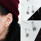 Stainless Steel Safety Pin Dangle Earring