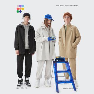 Unisex 280g Stand-collar Long Jacket / Jogger Pants