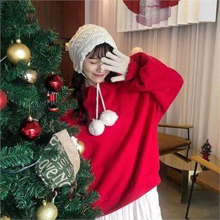 Round-collar Balloon-sleeve Sweatshirt