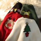 Christmas Embroidered Fleece Sweatshirt (various Designs)
