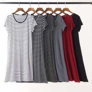 Crew-neck Short-sleeve T-shirt Dress