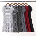 Crew-neck Short-sleeve T-shirt Dress