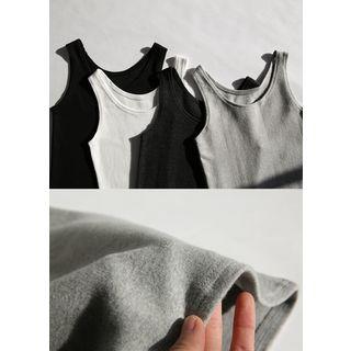 U-neck Napped Long Tank Top