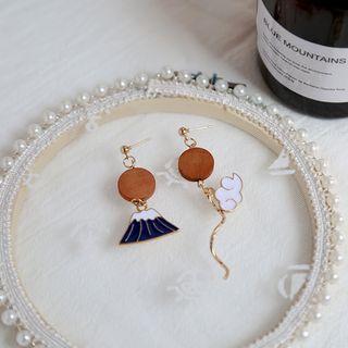 Wooden Non Matching Earring