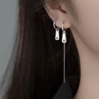 Pull Tag Sterling Silver Dangle Earring