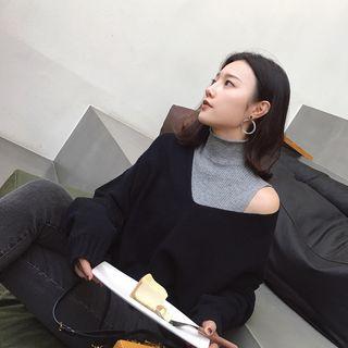Set: Knit Vest + Knit Pullover