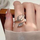 Tulip Alloy Open Ring 1 Pc - Gold - One Size