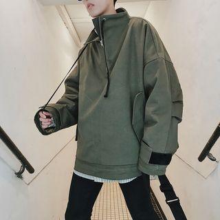 Plain Zip-detail Pullover