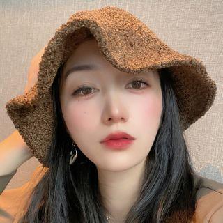 Fleece Bucket Hat Dark Coffee - One Size
