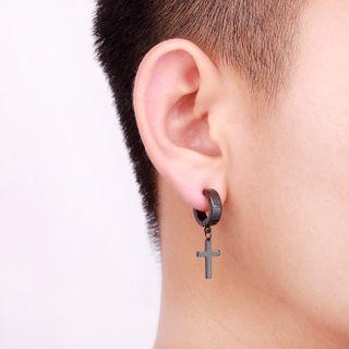 Cross Huggie Earring/clip-on Earring