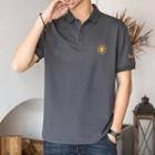 Sun Embroidered Short-sleeve Polo Shirt