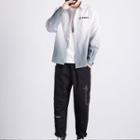 Set: Gradient Shirt + Straight-leg Pants