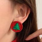 Christmas Asymmetrical Earring