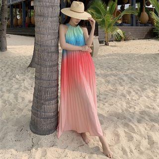 Sleeveless Gradient Midi Sundress