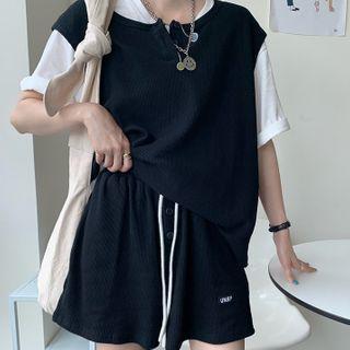 Plain Short Sleeve T-shirt / Tank Top / Sweatshorts