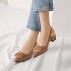 Button-accent Slingback Flats