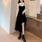Strappy Midi A-line Dress / Shirt