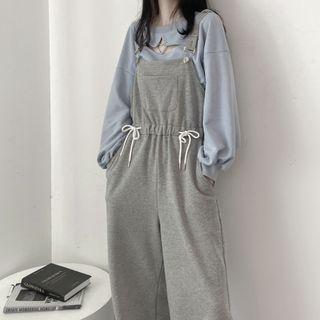 Cutout Sweatshirt / Wide Leg Jumper Pants