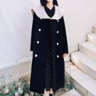 Ruffled Collar Medium Long Jacket