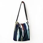 Printed Canvas Tote Bag Watercolor - Multicolor - One Size