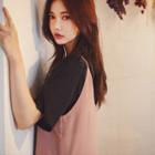Round-neck Short-sleeve Chiffon Top