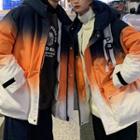 Couple Matching Gradient Padded Coat
