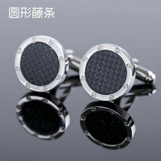 Round Cuff Link As Shown In Figure - One Size