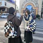 Plaid Nylon Backpack / Bag Charm / Set